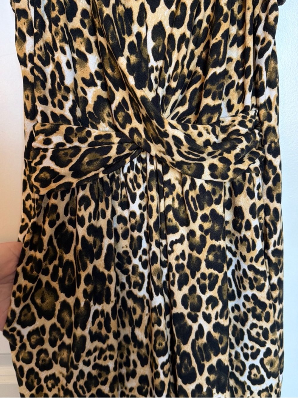 Leopard Print Maxi Slip Dress - Animal Print Strappy Sundress - Picture 3 of 4